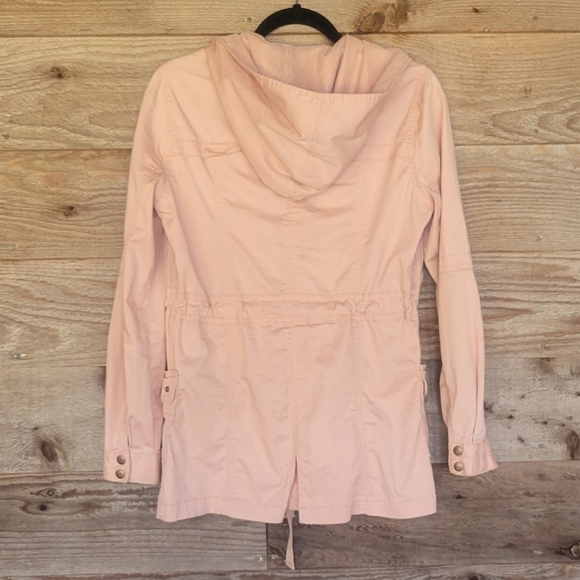 BKE Blush Canvas Hooded Jacketed with Cinched Waist Size XSmall - Picture 2 of 7